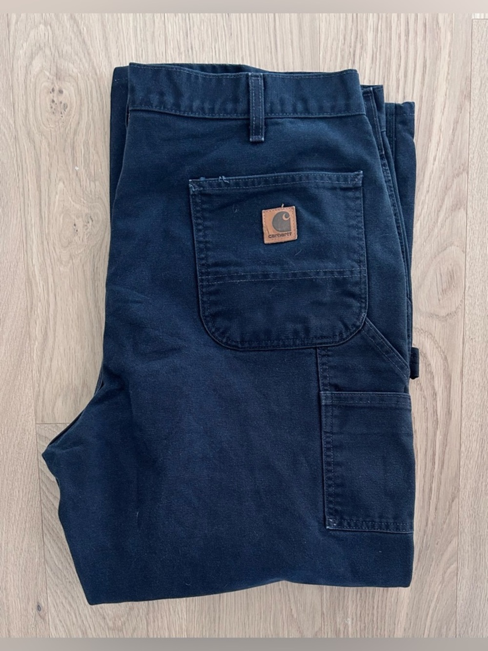 Carhartt Original Dungaree Fit Washed Duck Carpenter Pants B11 BLK - Size 40x30